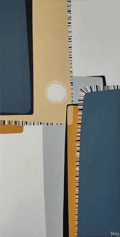 Urban touches — acrylic on canvas by Yelena Revis