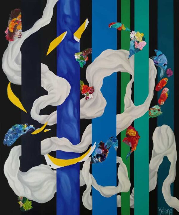 Whispers of the Wind — mixed media on canvas by Yelena Revis