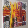 Side view of A Splash of Life by Yelena Revis showing clean canvas edges and rich paint texture