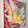 Abundant Beauty Canvas Side View — Painting by Yelena Revis Abundant Beauty abstract painting by Yelena Revis side view showing stretched canvas edge and painted borders.