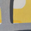Artist Signature & Grid Detail — "Behind the Windows" Abstract Painting by Yelena Revis Yelena Revis signature on Behind the Windows, with fine crosshatch lines and a yellow window aperture
