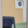 Side view of Blue Fog by Yelena Revis showing gallery-wrapped edges and textured canvas