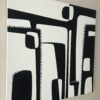 Side view of Contrasts by Yelena Revis showing finished gallery-wrapped edges