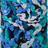 Deep Sea Extravaganza — Original Abstract Ocean Painting by Yelena Revis Original abstract ocean painting Deep Sea Extravaganza by Yelena Revis featuring turquoise, cobalt blue, and white impasto ribbons with gold leaf accents on a dark navy background.