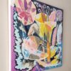 Fresh Abundance Canvas Side View — Painting by Yelena Revis Fresh Abundance abstract painting by Yelena Revis side view showing stretched canvas edge and painted borders.