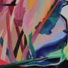 Garden of Eden I painting detail by Yelena Revis showing the artist signature in the lower right corner.