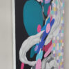 Side view of Harmony in Motion by Yelena Revis showing canvas edge profile and depth