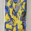 Side view of Harmony of Contrasts by Yelena Revis showing clean white canvas edges and gallery wrap