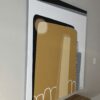 Highrises Side Profile View – Canvas Painting by Yelena Revis Side view of Highrises by Yelena Revis showing clean white edges and stretched canvas depth