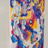 Neural Connections Side Profile View – Canvas Painting by Yelena Revis Side view of Neural Connections by Yelena Revis showing soft pink painted edges and canvas depth