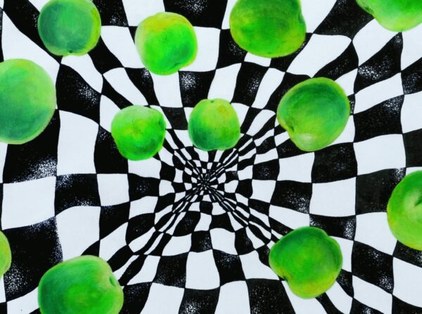 Perpetual Motion Close-Up Detail — Painting by Yelena Revis Perpetual motion