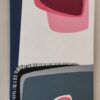 Side view of Pink Reflection by Yelena Revis showing gallery-wrapped canvas and dark blue edges