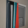 Side view of Premonition of Dawn by Yelena Revis showing gallery-wrapped canvas and slate grey edges