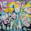 Splash of Blossom — Painting by Yelena Revis Splash of Blossom original abstract painting by Yelena Revis featuring vibrant floral forms and rich texture.