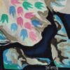Splash of Blossom Signature Detail — Painting by Yelena Revis Splash of Blossom painting detail by Yelena Revis showing the artist signature in the lower right corner.