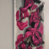 Side view of Spontaneous Symphony by Yelena Revis hanging on a gallery wall