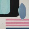 Yelena Revis light grey signature beside pink and navy stripes in Summer Breeze