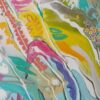 Summer Harmony painting detail by Yelena Revis showing delicate floral patterns and soft pastel tones.