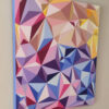 Side view of Sun Glare by the Sea by Yelena Revis showing periwinkle blue painted edges