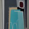 Side view of White Night by Yelena Revis showing clean white gallery-wrapped edges